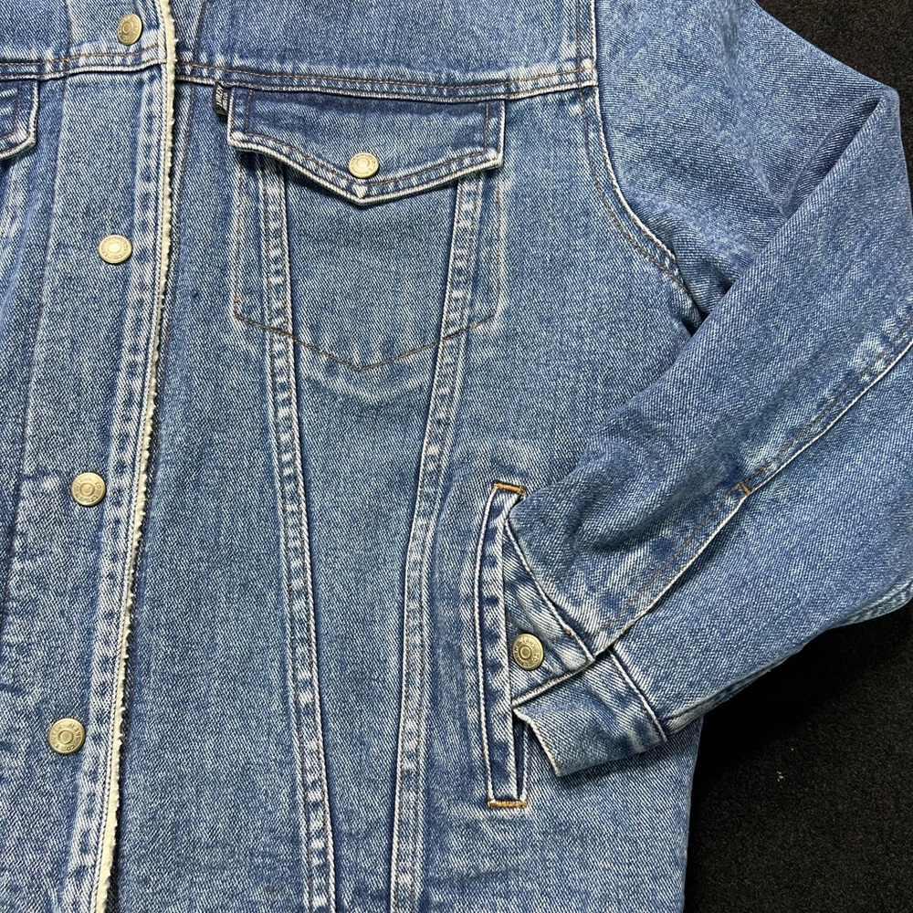Lauren Jeans Co. Ralph Lauren Mens Fleece Sherpa Denim Jacket - Picture 8 of 15